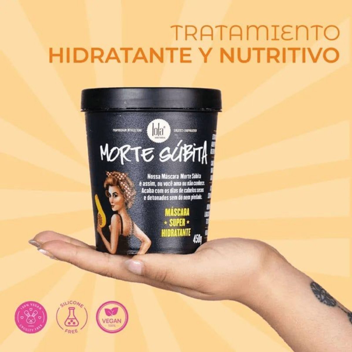 Lola Cosmetics Morte Súbita Mascarilla para el cabello Súper Hidratante de uso diario en Medellín Antioquia Colombia. Compra en onlineshoppingcenterg.